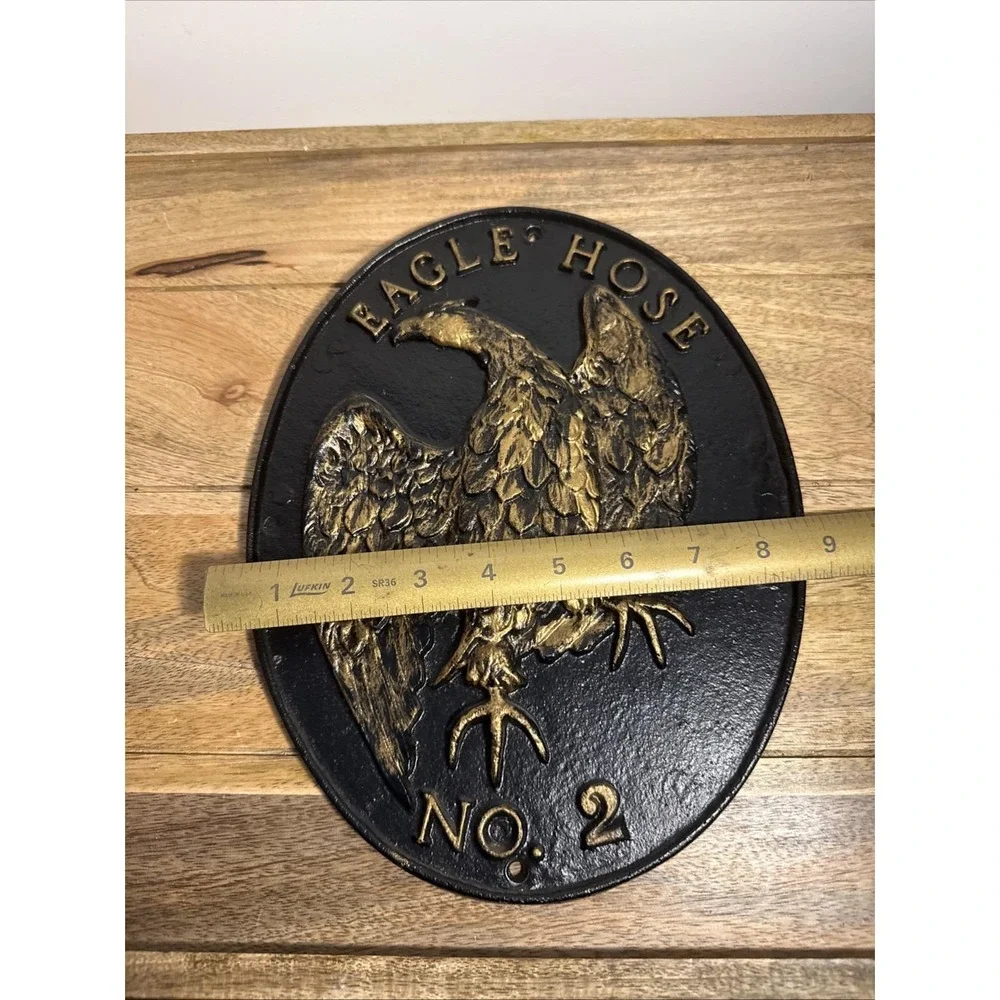 Eagle Hose No 2 Cast Iron Plaque